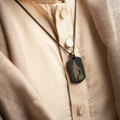Lord Hanuman Chalisa Pendant Necklace | Black Spiritual Jewelry