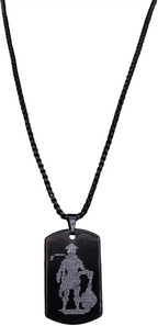 Lord Hanuman Chalisa Pendant Necklace | Black Spiritual Jewelry