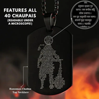 Lord Hanuman Chalisa Pendant Necklace | Black Spiritual Jewelry