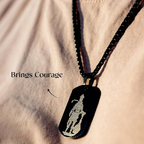 Lord Hanuman Chalisa Pendant Necklace | Black Spiritual Jewelry