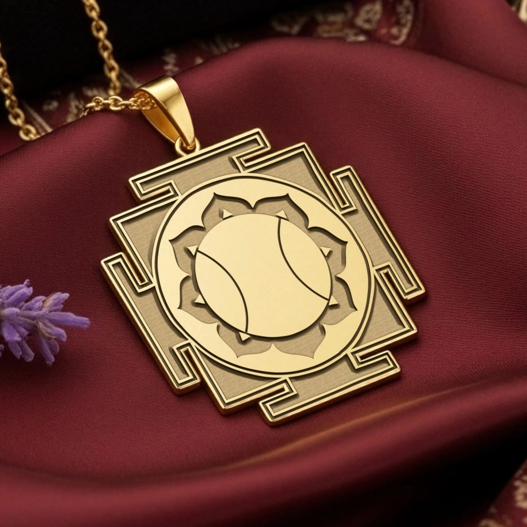 Hanuman Yantra Spiritual Pendant | Silver & Plated Options - Divine Protection Talisman