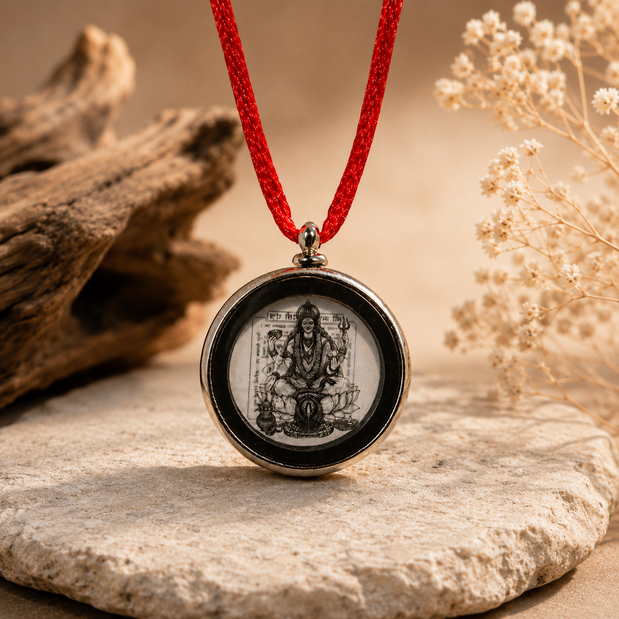 Maa Kamakhya Temple Pendant Necklace | Sacred Hindu Goddess Locket | Premium Spiritual Jewelry