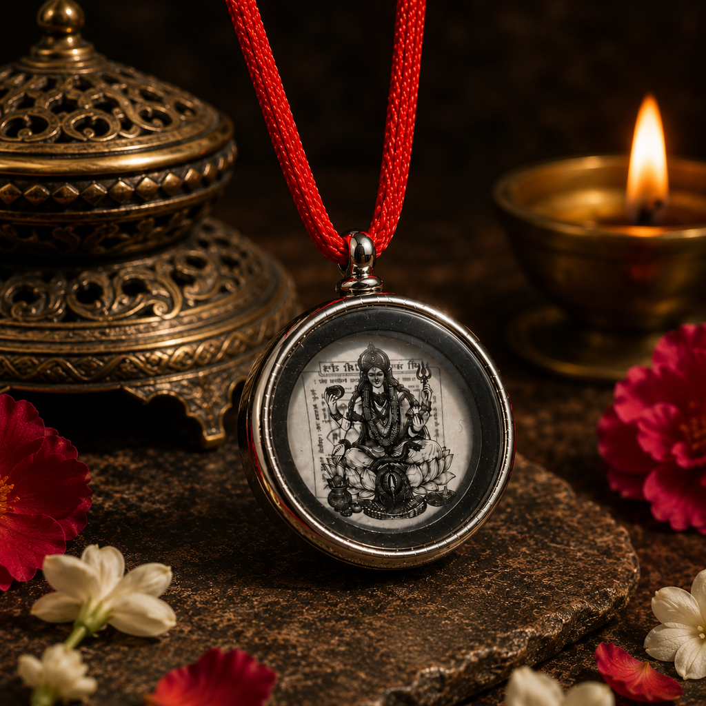 Maa Kamakhya Temple Pendant Necklace | Sacred Hindu Goddess Locket | Premium Spiritual Jewelry