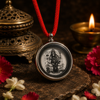 Maa Kamakhya Temple Pendant Necklace | Sacred Hindu Goddess Locket | Premium Spiritual Jewelry